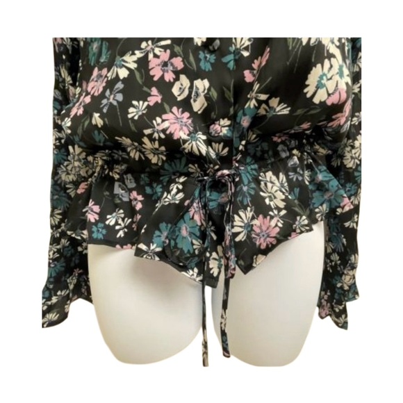Paige Dark Floral Print Blouse _ NWOT - Picture 4 of 6